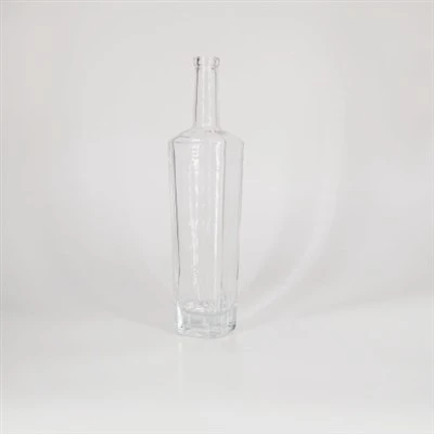 Botella de vidrio de vodka con tapón de rosca